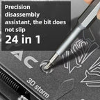 Multi-Functional Mobile and Laptop Repair Tool Kit - Precision Bit Screwdriver Set with Dust Removal Tools