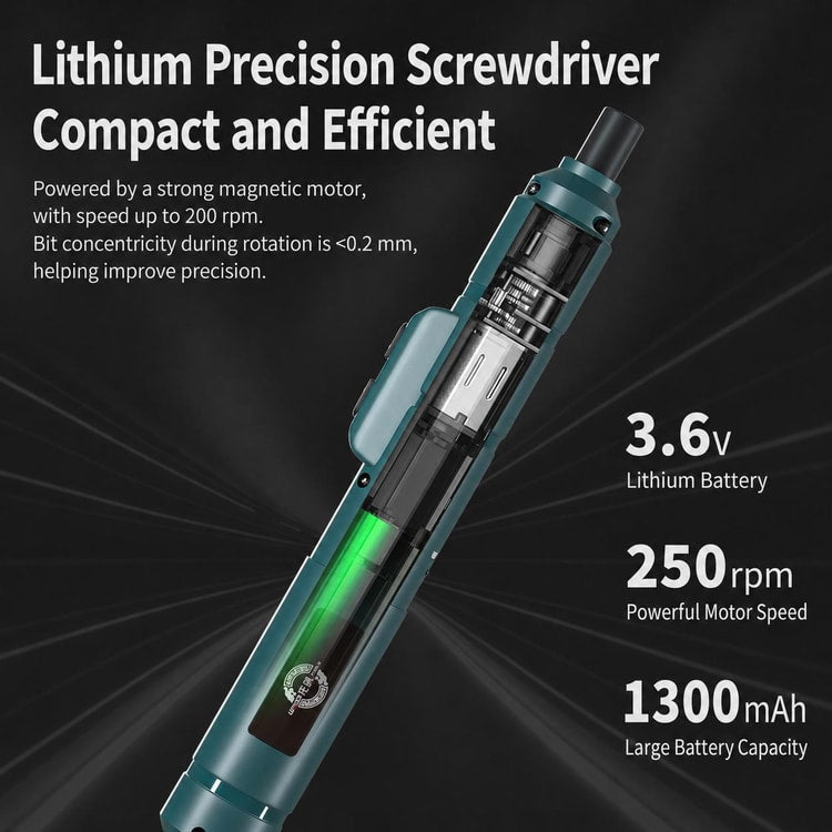 Dual-Torque Precision Electric Screwdriver for Electronics Repair