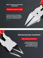 Precision Flush Cutter Pliers for Electronics, Wire Cutting & DIY Repairs
