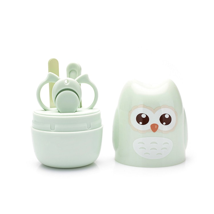 Portable Baby Nail Scissor Set, Kid Safe Nail Clipper, Trimmer, Tweezer, File, and Manicure Kit for Children