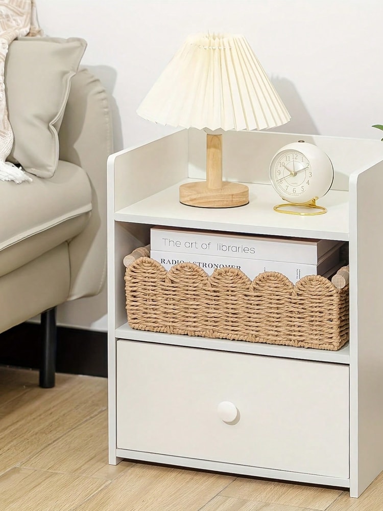 Handmade Woven Storage Basket Desktop Organizer for Snacks Cosmetics and Home Essentials