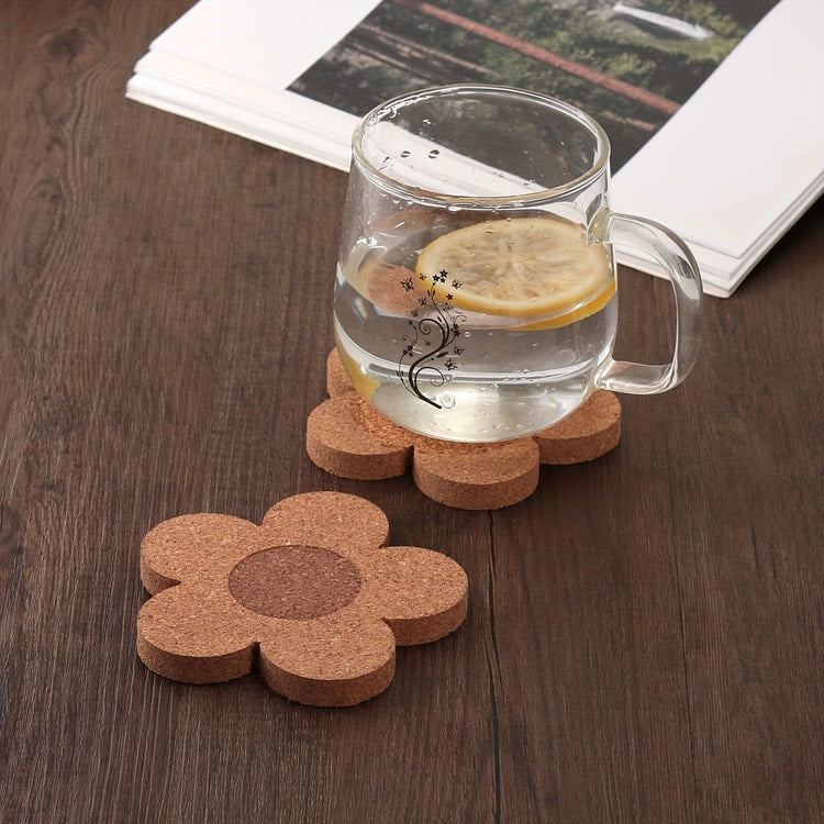 Kitchen Heat Insulation Pads, Cork Coasters, Slip-Resistant Table Mats, Kitchen Supplies, Car Cup Holders