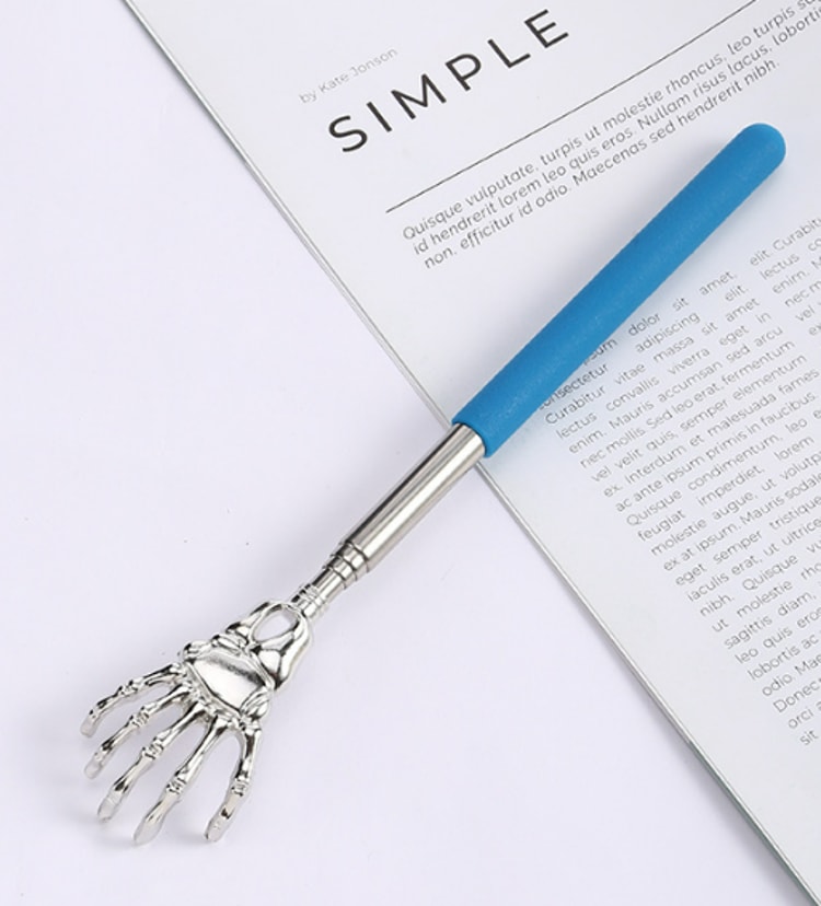Stainless Steel Telescopic Back Scratcher – Extendable Massaging Stick for Relief and Relaxation