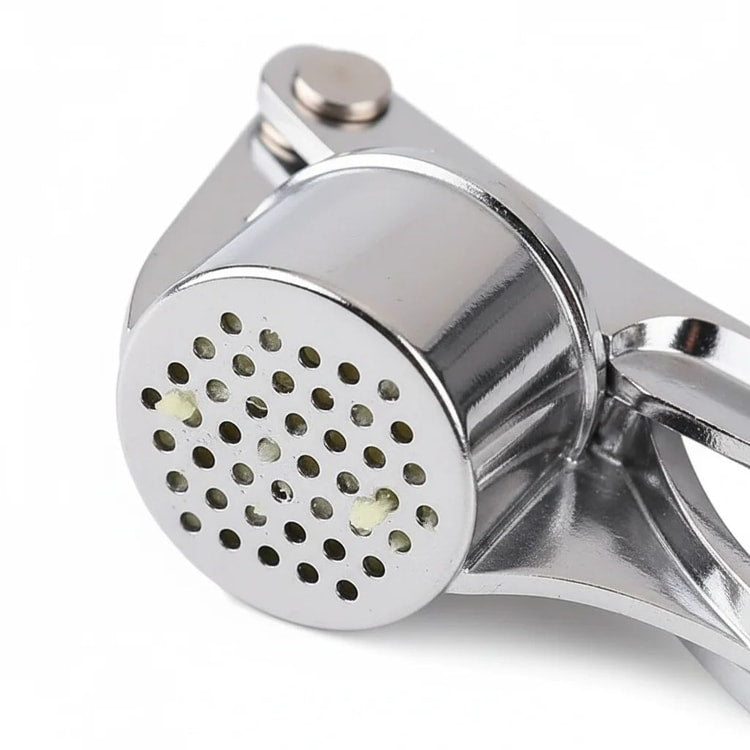 7.1in Stainless Steel Garlic Press – Heavy Duty Ginger Crusher with Easy Squeeze Design