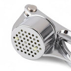 7.1in Stainless Steel Garlic Press – Heavy Duty Ginger Crusher with Easy Squeeze Design
