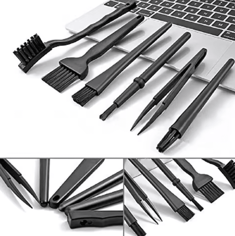 8-Piece Laptop Cleaning Kit – Keyboard, Screen & Electronics Cleaning Brush Set