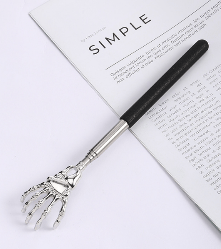 Stainless Steel Telescopic Back Scratcher – Extendable Massaging Stick for Relief and Relaxation